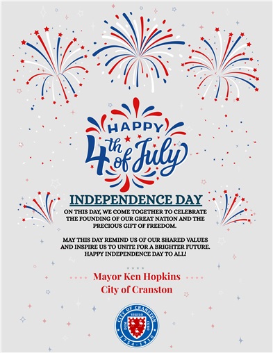 Happy Fourth of July from Mayor Ken Hopkins